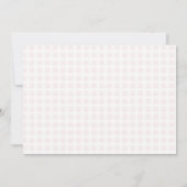 Sweet Pancake Pink Gingham Vrijgezellenfeest Brunc Kaart (Achterkant)