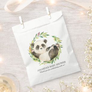 Sweet Panda Beer Baby shower Favor Bags Bedankzakje