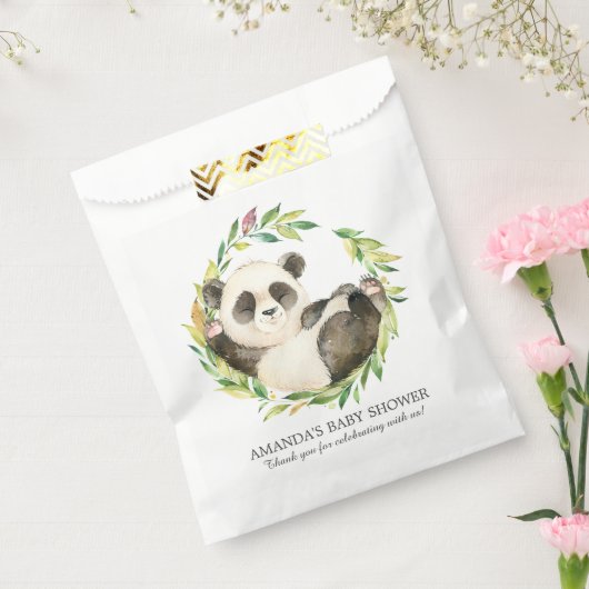 Sweet Panda Beer Baby shower Favor Bags Bedankzakje (Gezegeld)