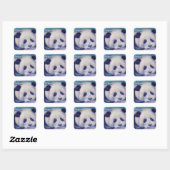 SWEET PANDA BEER DANK U VIERKANTE STICKER (Vel)