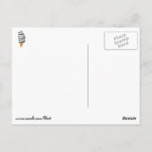 Sweet Panda Beer Ice Cream Cone Briefkaart (Achterkant)