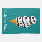 Sweet Panda Beer Ice Cream Cone Theedoek (Horizontaal)
