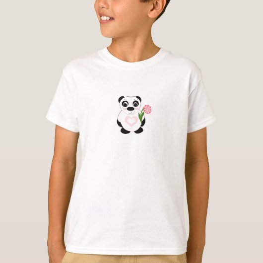 Sweet Panda-Beer met ventilator T-shirt (Voorkant)