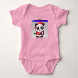 Sweet Panda Christmas Babykleding Schrijfbaar Romper
