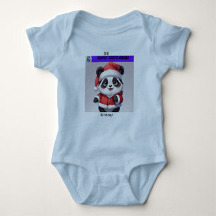 Sweet Panda Christmas Babykleding Schrijfbaar Romper