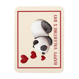 Sweet Panda & Hearts Valentijnsdag Magneet