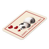 Sweet Panda & Hearts Valentijnsdag Magneet (Linkerzijde)