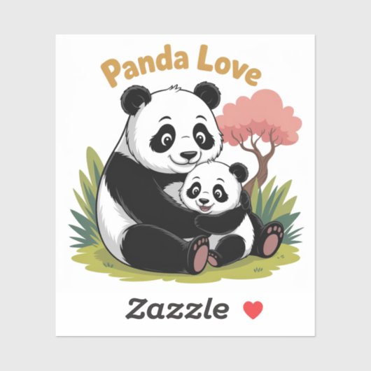 Sweet Panda Love Terug naar school Stickers (Vel)