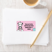 Sweet Panda Unicorn Girly Floral Label (Insitu)