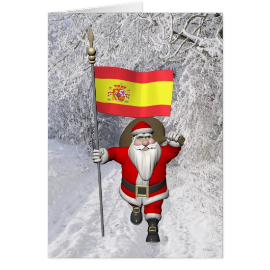 Sweet Papá Noel Waving La Rojigualda (Voorkant)