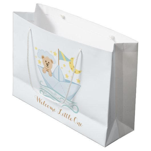 Sweet Paper Boat Beer Large Cadeautasje (Voorkant Gekanteld)