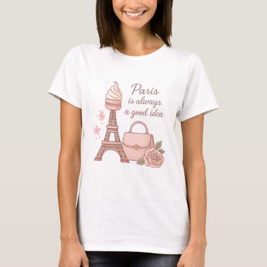 Sweet Paris T-shirt (Voorkant)