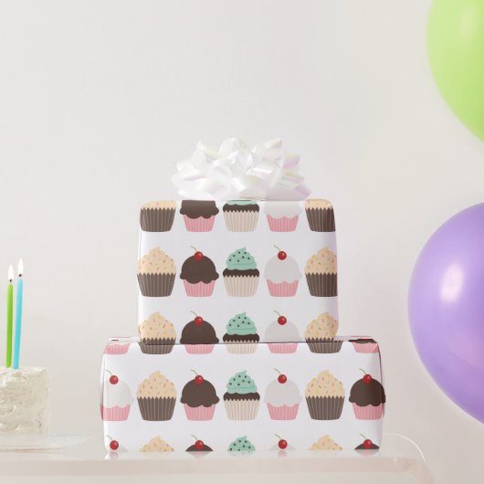 Sweet Party Dessert Cupcakes Cadeaupapier (Feestgeschenken)