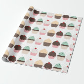 Sweet Party Dessert Cupcakes Cadeaupapier (Uitgerold)