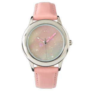 Sweet Pastel Abstracte Bubbels Horloge