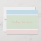 Sweet Pastel Baby Girl Foto geboortedatum Notitiekaartje (Achterkant)