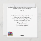 Sweet Pastel Bunny Waterverf Glitter Pasen Feestdagenkaart (Achterkant)