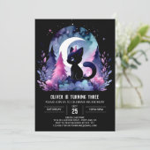 Sweet Pastel Cat Birthday Kaart (Staand voorkant)