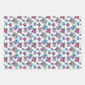 Sweet Pastel Christmas Waterverf Gift Wrap Inpakpapier Vel (Voorkant)