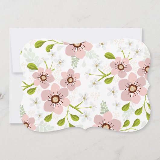 Sweet Pastel Floral Easter Brunch Uitnodiging (Achterkant)