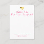 Sweet Pastel Glitter Jewelry Display Packaging Visitekaartje (Achterkant)