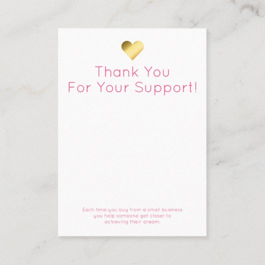 Sweet Pastel Glitter Jewelry Display Packaging Visitekaartje (Achterkant)