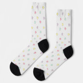 Sweet Pastel Hearts Pattern Sokken (Links)