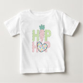 Sweet Pastel Hip Hop 1st Paasse Baby T-Shirt (Voorkant)