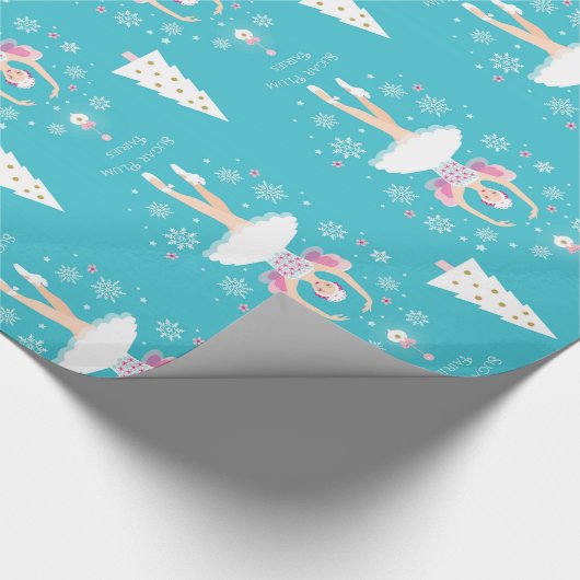 Sweet Pastel Nutkraker Kerstmis Cadeaupapier (Hoek)