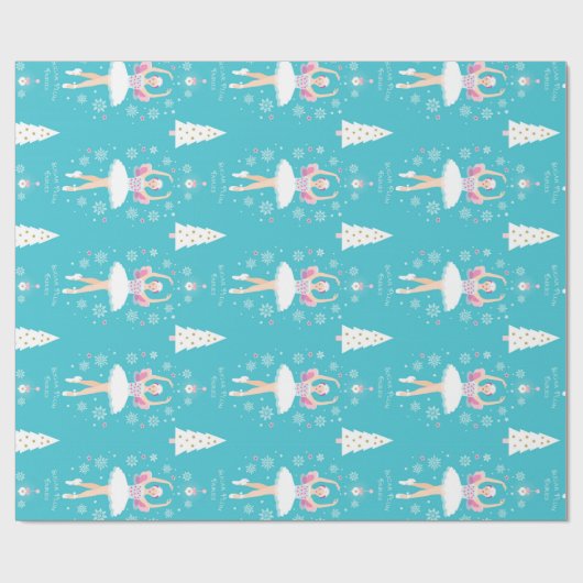 Sweet Pastel Nutkraker Kerstmis Cadeaupapier (Vlak)