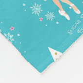 Sweet Pastel Nutkraker Kerstmis Fleece Deken (Hoek)