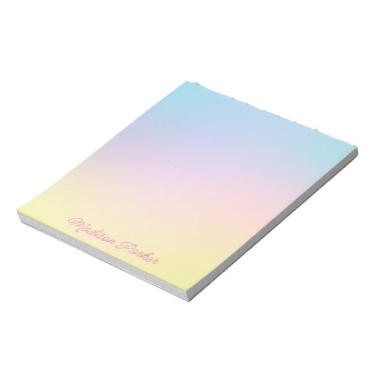 Sweet Pastel Ombré Notitieblok, speciaal voor kind Notitieblok (Linkerzijde)