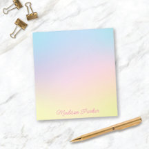 Sweet Pastel Ombré Notitieblok, speciaal voor kind