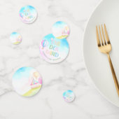 Sweet pastel onederland waterverf 1e verjaardag confetti (Groep)