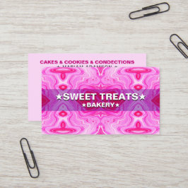 Sweet Pastel Pink Color | Elegant Cake Bakery Visitekaartje