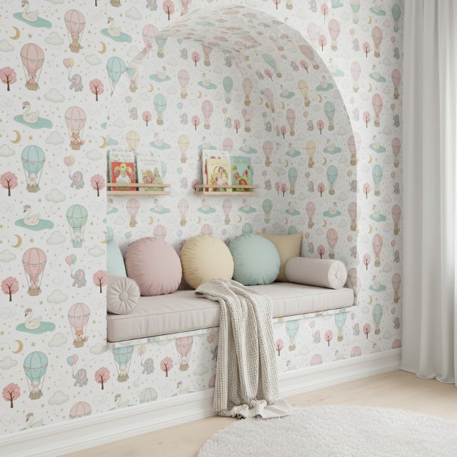 Sweet Pastel Swan & Friends Nursery ID1234 Behang (Creator heeft geüpload)
