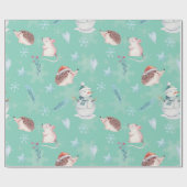 Sweet pastelKerstmis / minitoir / veerbaar Cadeaupapier (Vlak)