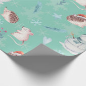 Sweet pastelKerstmis / minitoir / veerbaar Cadeaupapier (Hoek)