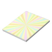 Sweet pastels draaiend wiel Sun Burst Notitieblok (Linkerzijde)
