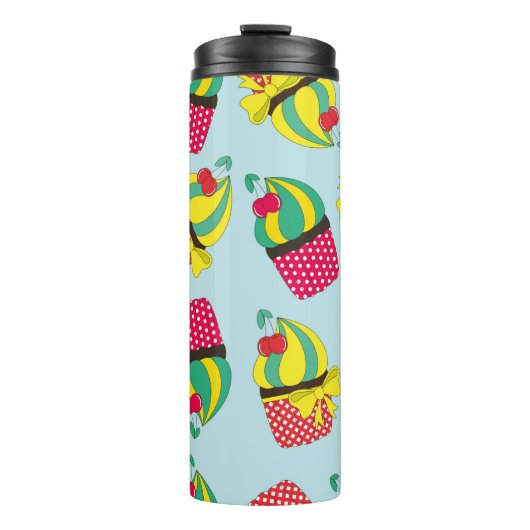 sweet pattern design. Vintage illustration Thermosbeker (Voorkant)