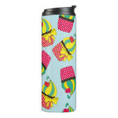 sweet pattern design. Vintage illustration Thermosbeker (Gedraaid links)