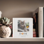 Sweet Paw Prints Gepersonaliseerde Pet Memorial Fo<br><div class="desc">Dit herdenkingsbord is de perfecte manier om een herinnering uit te drukken van een harige geliefde die nooit vergeten wordt. Prachtig citaat met pootprint toegevoegd aan de naam van uw huisdier (kan worden verplaatst als dat nodig is binnen de ontwerptool) en uw eigen foto. Kan worden gemaakt voor hond, kat...</div>