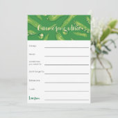 Sweet pea baby shower advies spel kaart (Staand voorkant)