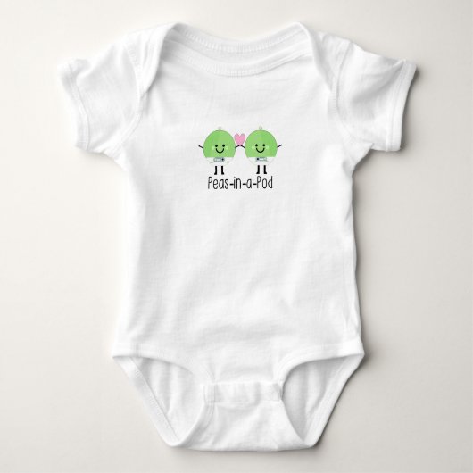 Sweet Pea Baby Twin Boys Romper (Voorkant)
