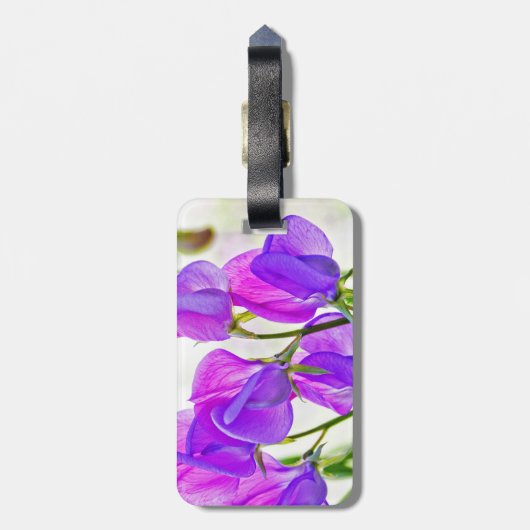 Sweet Pea Bagagelabel (Achterkant verticaal)