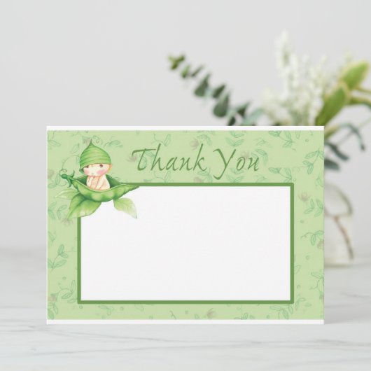 Sweet Pea Bedankkaart (Staand voorkant)