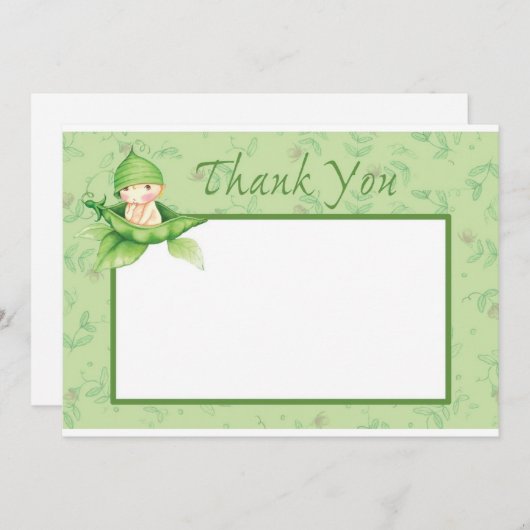 Sweet Pea Bedankkaart (Voorkant / Achterkant)