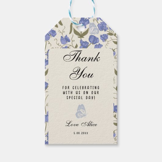 Sweet Pea Bedankt voor het vieren met ons Cadeaulabel (Voorkant)