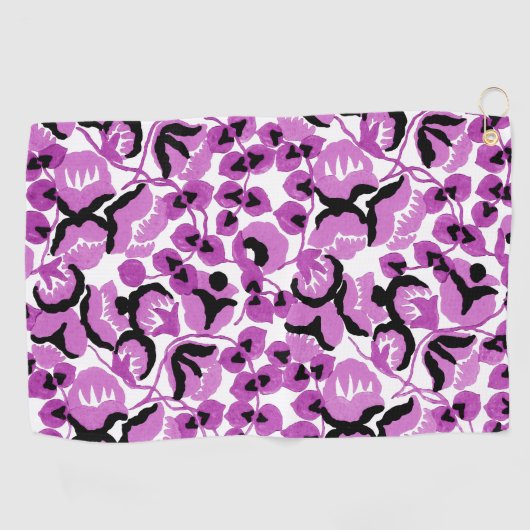 Sweet Pea (Berry) Fine Art Golfhanddoek (Horizontaal)