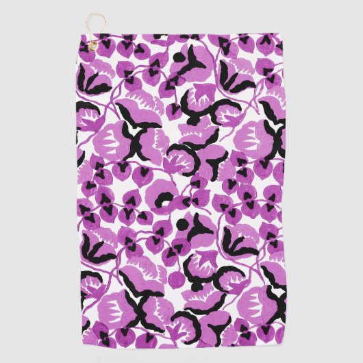 Sweet Pea (Berry) Fine Art Golfhanddoek (Voorkant)